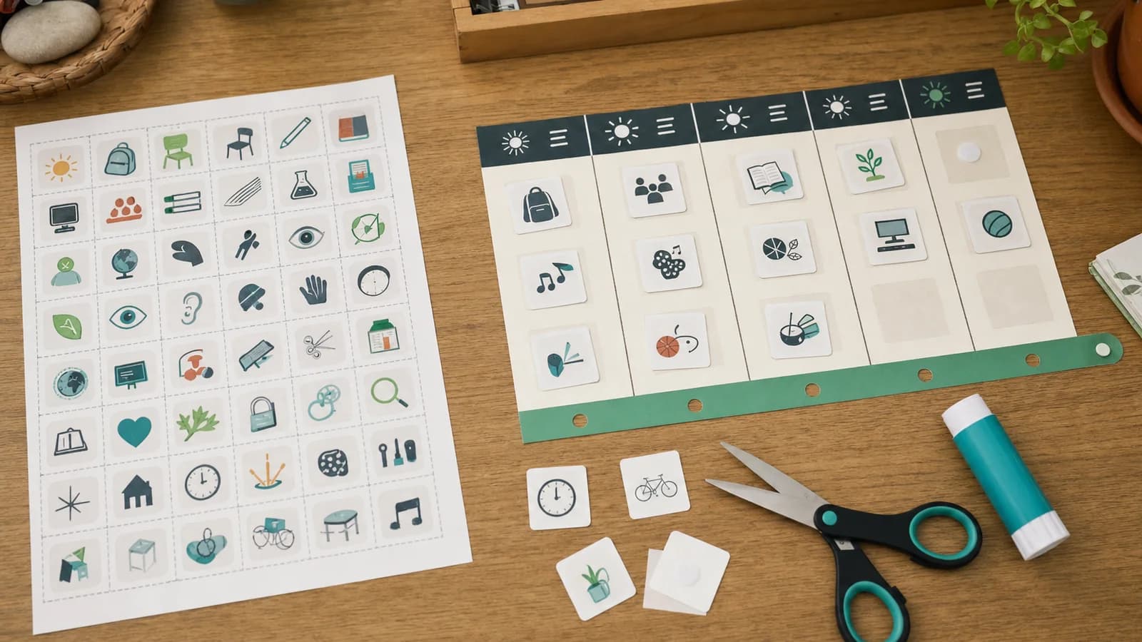 Pack 50 pictogrammes ARASAAC - emploi du temps visuel imprimable - couverture