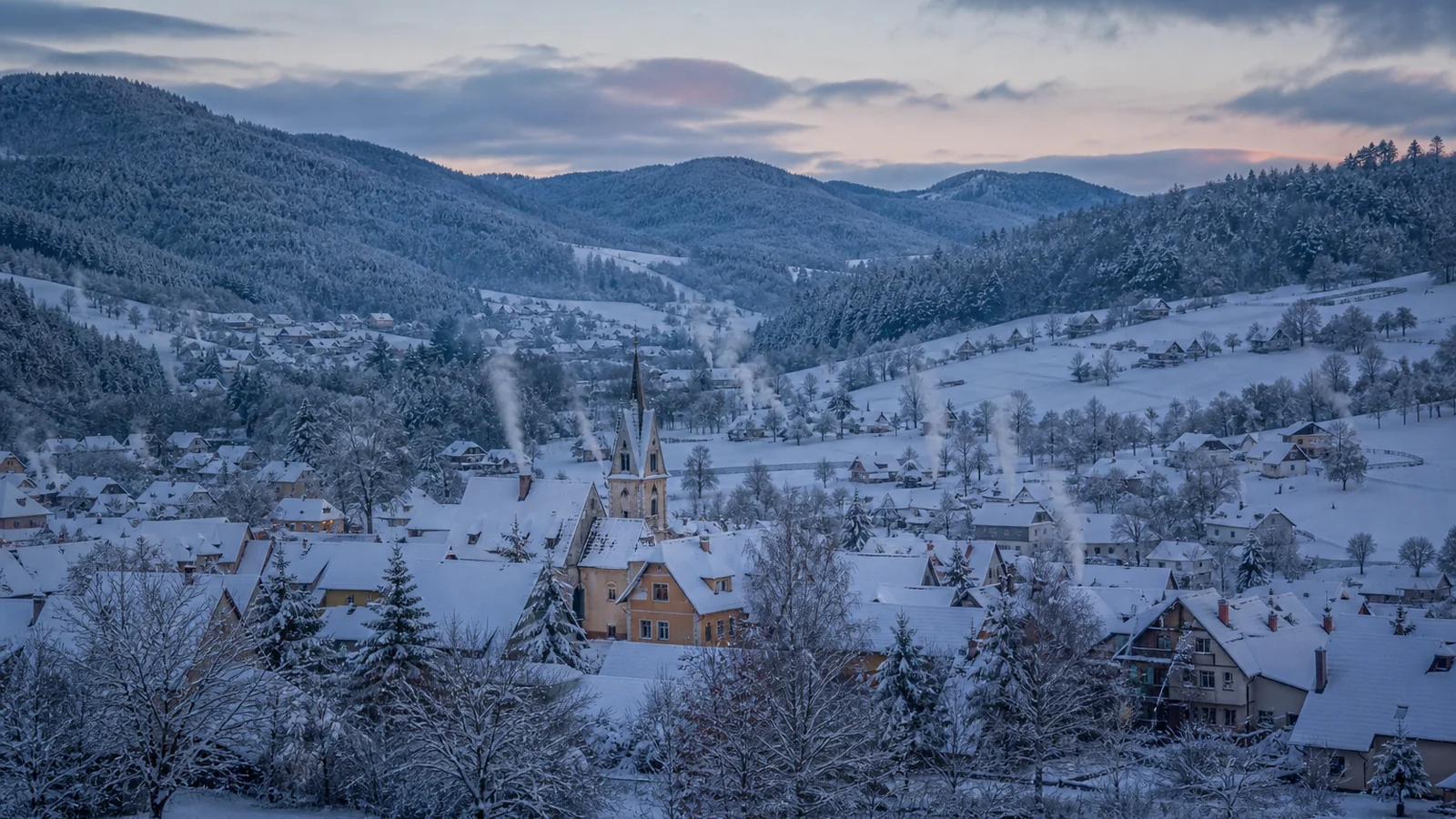 Illustration vacances d'hiver 2028 - vue d'ensemble